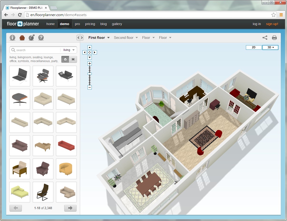 Floorplanner - A 2D floorplan created with floorplanner.com