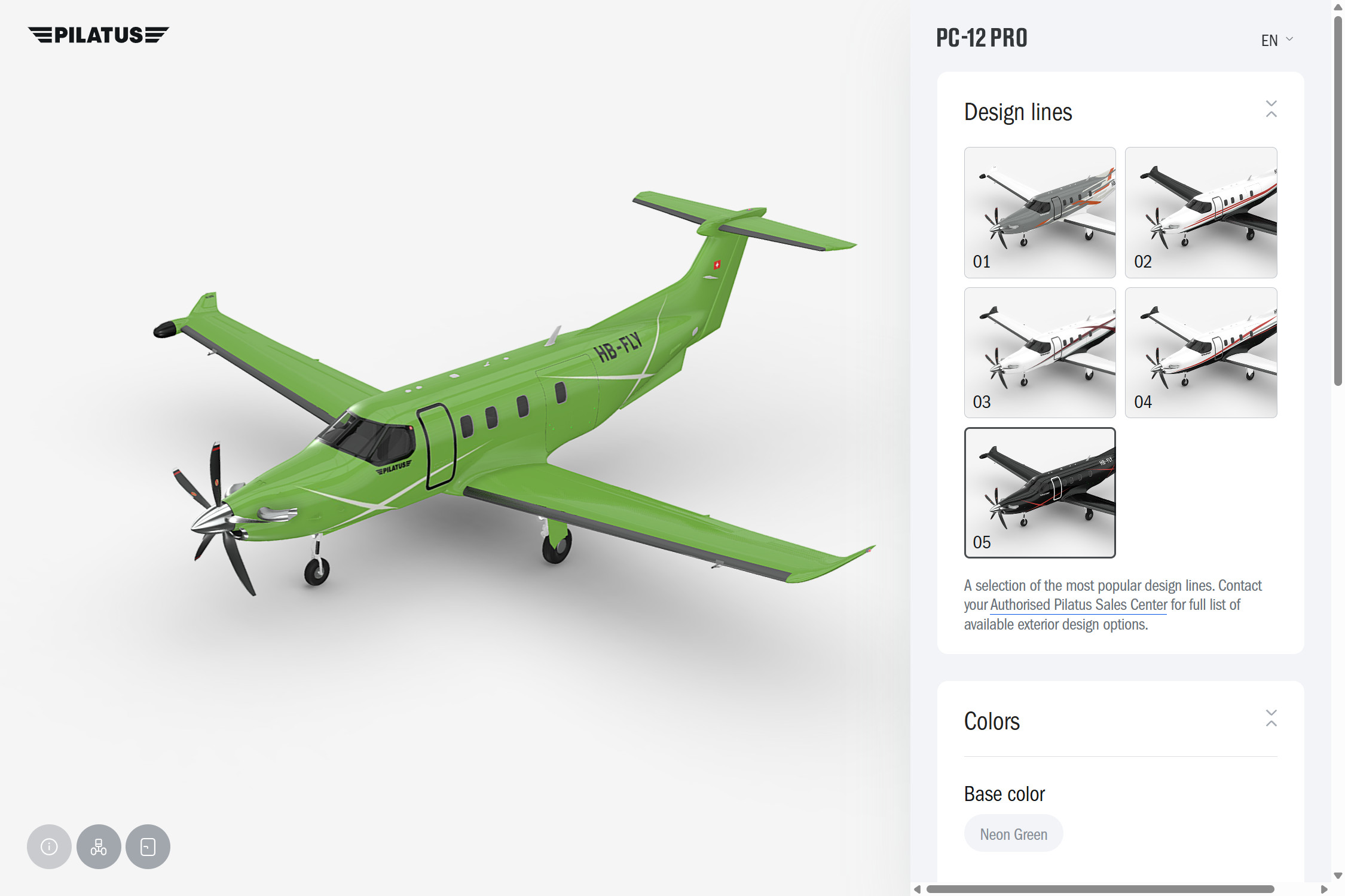 pilatus 3d experience interface